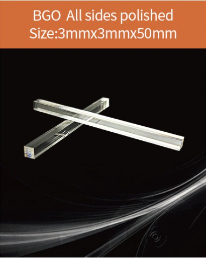 BGO Scintillator, BGO Scintillation Crystal, Bismuth Germanate Scintillation Crystal, 3x3x50mm