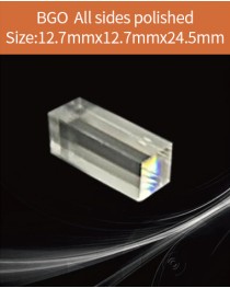 BGO Scintillator, BGO Scintillation Crystal, Bismuth Germanate Scintillation Crystal, 12.7x12.7x25.4mm