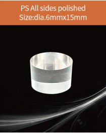 Plastic scintillator material, equivalent Eljen EJ 200 or Saint gobain BC 408  scintillator,  diameter 6x15mm