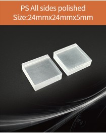 Plastic scintillator material, equivalent Eljen EJ 200 or Saint gobain BC 408  scintillator,  24x24x5mm