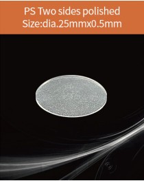 Plastic scintillator material, equivalent Eljen EJ 200 or Saint gobain BC 408  scintillator,  diameter 25x0.5mm