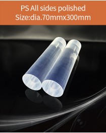Plastic scintillator material, equivalent Eljen EJ 200 or Saint gobain BC 408  scintillator,  diameter 70x300mm