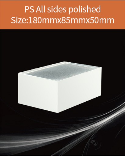 Plastic scintillator material, equivalent Eljen EJ 200 or Saint gobain BC 408  scintillator,  180x85x50mm