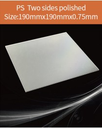 Plastic scintillator material, equivalent Eljen EJ 200 or Saint gobain BC 408  scintillator,  190x190x0.75mm