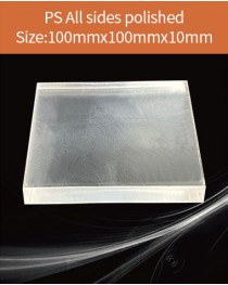 Plastic scintillator material, equivalent Eljen EJ 200 or Saint gobain BC 408  scintillator,  100x100x10mm
