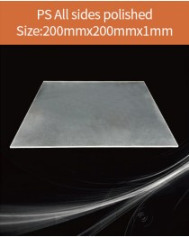 Plastic scintillator material, equivalent Eljen EJ 200 or Saint gobain BC 408  scintillator,  200x200x1mm