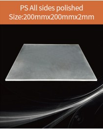 Plastic scintillator material, equivalent Eljen EJ 200 or Saint gobain BC 408  scintillator,  200x200x2mm