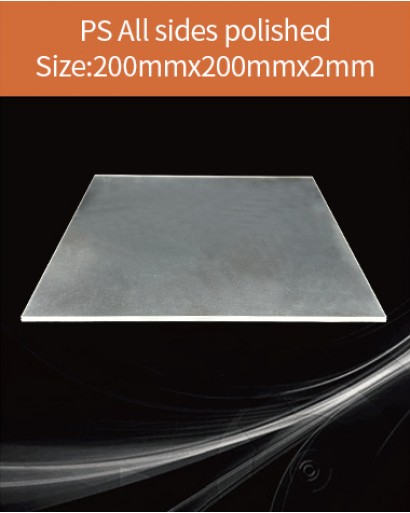 Plastic scintillator material, equivalent Eljen EJ 200 or Saint gobain BC 408  scintillator,  200x200x2mm