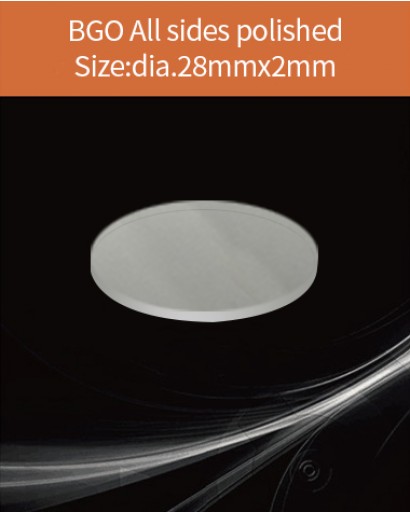 BGO Scintillator, BGO Scintillation Crystal, Bismuth Germanate Scintillation Crystal, dia.28x2mm