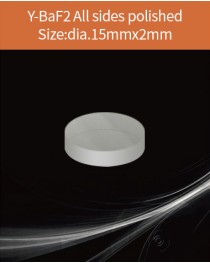 Y-BaF2 crystal, Yttrium doped Barium Fluoride scintillator, Y-BaF2 Yttrium doped Barium Fluoride Scintillation crystal Material ,dia.15x2mm