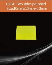 GAGG Ce scintillation crystal, GAGG Ce crystal, GAGG scintillator, Ce:Gd3Al2Ga3O12 crystal, 10 x10 x0.3mm
