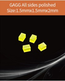 GAGG Ce scintillation crystal, GAGG Ce crystal, GAGG scintillator, Ce:Gd3Al2Ga3O12 crystal, 1.5x1.5x2mm