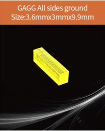 GAGG Ce scintillation crystal, GAGG Ce crystal, GAGG scintillator, Ce:Gd3Al2Ga3O12 crystal, 3.6x3x9.9mm