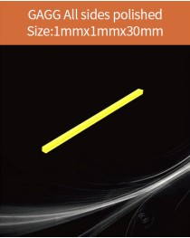 GAGG Ce scintillation crystal, GAGG Ce crystal, GAGG scintillator, Ce:Gd3Al2Ga3O12 crystal, 1x1x30mm