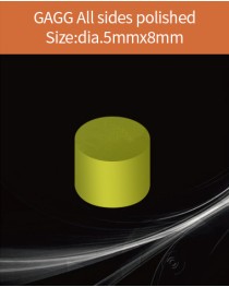 GAGG Ce scintillation crystal, GAGG Ce crystal, GAGG scintillator, Ce:Gd3Al2Ga3O12 crystal, dia.5x8mm