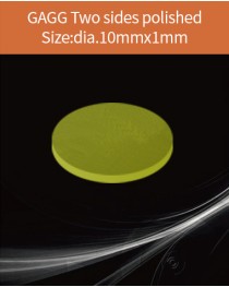 GAGG Ce scintillation crystal, GAGG Ce crystal, GAGG scintillator, Ce:Gd3Al2Ga3O12 crystal, dia.10x1mm