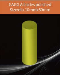 GAGG Ce scintillation crystal, GAGG Ce crystal, GAGG scintillator, Ce:Gd3Al2Ga3O12 crystal, dia.10x50mm