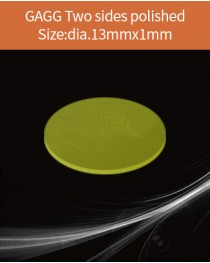 GAGG Ce scintillation crystal, GAGG Ce crystal, GAGG scintillator, Ce:Gd3Al2Ga3O12 crystal, diameter 13x1mm