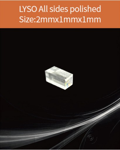 LYSO Ce scintilltion crystal, Cerium doped Lutetium Yttrium Silicate scintillation crystal, LYSO Ce scintillator crystal, 2x1x1mm