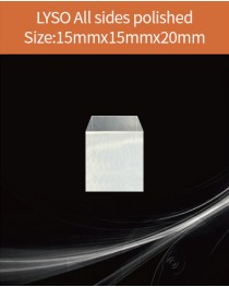 LYSO Ce scintilltion crystal, Cerium doped Lutetium Yttrium Silicate scintillation crystal, LYSO Ce scintillator crystal, 15 x15 x 20mm