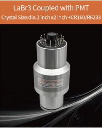 LaBr3 scintillation Detector, LaBr3 scintillator crystal with photomultiplier,  ELBC-D50H50/3T01