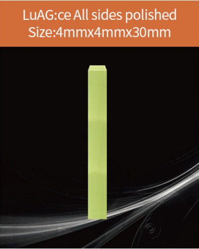 LuAG(Ce) crystal,Cerium doped Lutetium Acid Garnet scintillator,LuAG(Ce) Cerium doped Lutetium Acid Garnet scintillation crystal material,4x4x30mm
