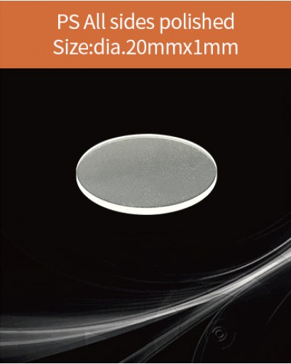 Plastic scintillator material, equivalent Eljen EJ 200 or Saint gobain BC 408  scintillator,  dia.20x1mm