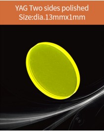 YAG Ce scintillator, YAG Ce crystal, Ce doped YAG scintillator, Scintillation YAG Ce, YAG Ce diameter 13x1mm both sides polished