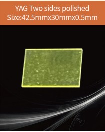 YAG Ce scintillator, YAG Ce crystal, Ce doped YAG scintillator, Scintillation YAG Ce, YAG Ce 42.5x30x0.5mm both sides polished