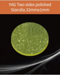 YAG Ce scintillator, YAG Ce crystal, Ce doped YAG scintillator, Scintillation YAG Ce, YAG Ce dia.32x1mm both sides polished