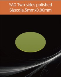 YAG Ce scintillator, YAG Ce crystal, Ce doped YAG scintillator, Scintillation YAG Ce, YAG Ce diameter 5x0.06mm both sides polished