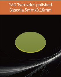 YAG Ce scintillator, YAG Ce crystal, Ce doped YAG scintillator, Scintillation YAG Ce, YAG Ce diameter 5x0.18mm both sides polished