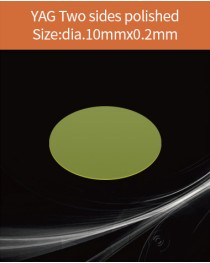 YAG Ce scintillator, YAG Ce crystal, Ce doped YAG scintillator, Scintillation YAG Ce, YAG Ce diameter 10x0.2mm both sides polished