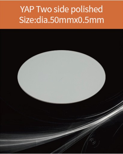 YAP Ce scintillator, YAP Ce crystal, Ce doped YAP scintillation crystal, Scintillation YAP Ce, YAP:Ce  dia.50x0.5mm